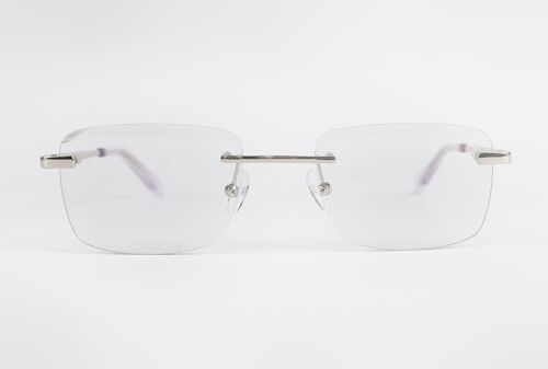 Crystal Silver Frame Clear White