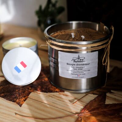 Stainless steel outdoor aromatherapy candle - 900g