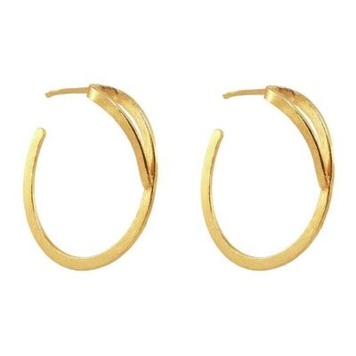 DROP HOOP EARRINGS