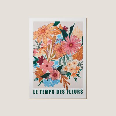 Póster A3 EL TIEMPO DE LAS FLORES