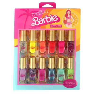 Set de 12 Esmaltes de Uñas *Barbie Malibu*