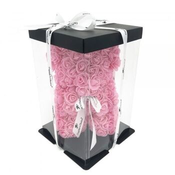 Paquet Roses Oursons 25cm dans Coffret Cadeau 4