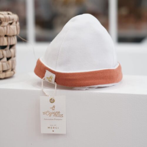 Bonnet de maternité argile