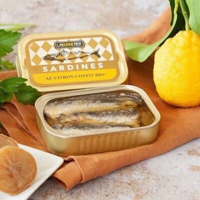 Sardines au citron confit bio