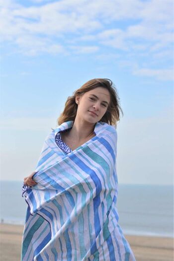 Serviette de plage sans sable en microfibre SooBluu rPET CALM 4