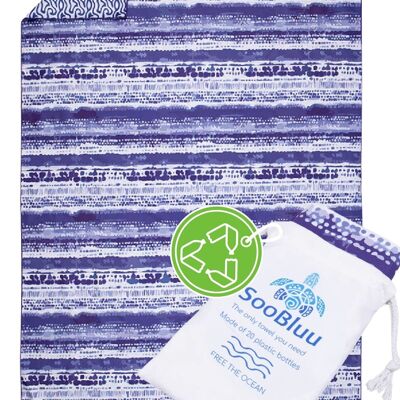 SooBluu rPET microfiber sandfree beach towel TIE