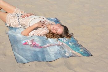 Serviette de plage sans sable en microfibre SooBluu rPET FILLE 2