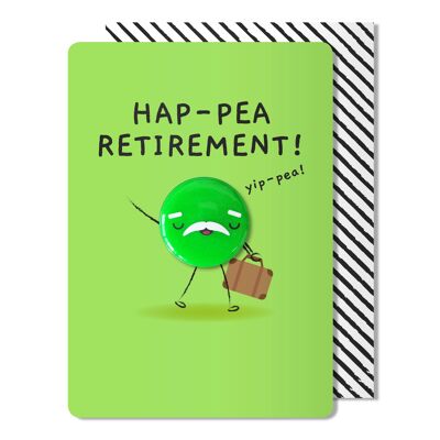 Ha-pea retirement  greeting card