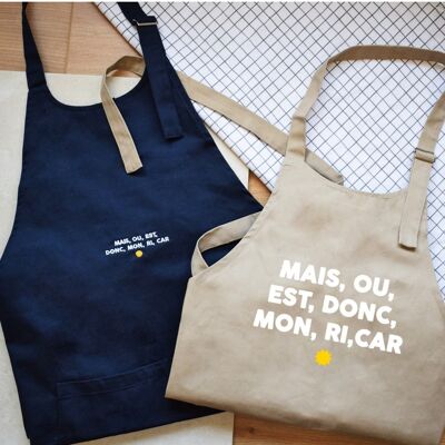 Ricard embroidered apron