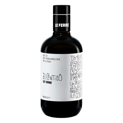 Olio Extravergine d'Oliva AUTENTICO- tappo antirabbocco 0,50 L