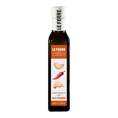 Vinaigrette à l'AIL & PIMENT et Huile d'Olive Extra Vierge - 0.25 L