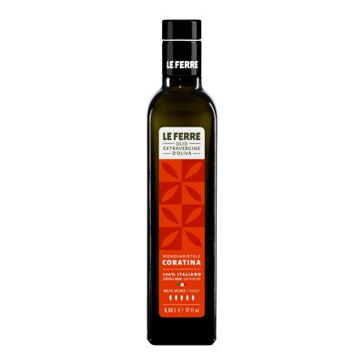 Huile d'Olive Extra Vierge Monovariétale CORATINA - 0,50 L
