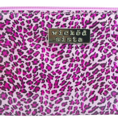 Bag Jungle Pink small flat purse cosmetic bag bag