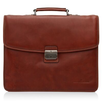 Laptop Briefcase 15.6" RFID | light brown