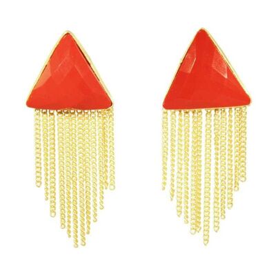 BOUCLES D'OREILLES KEW ROUGE