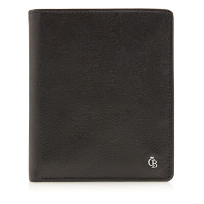 12 Card Tri Fold Wallet RFID | black