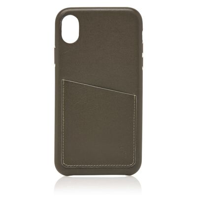 Back Cover Wallet iPhone XR | dark military