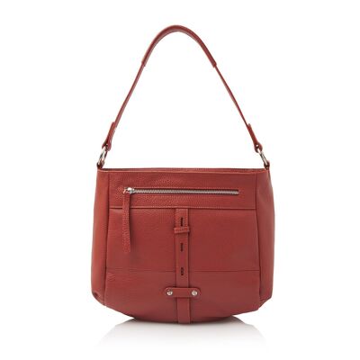 Gesso handbag medium | red