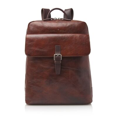 Laptop Backpack 15.6" RFID | cognac sustainable Rien