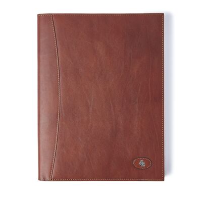 Leather Folder A4 | cognac