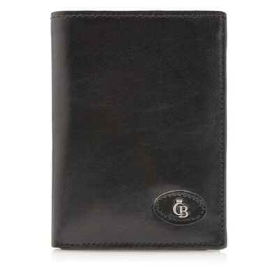 9 Card Tri Fold Wallet RFID | black