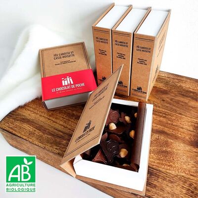 Organic hazelnut chocolate book box - Fairy Cabosse and Nutcracker