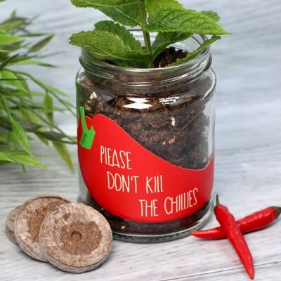 Don't Kill Me' Chilli Jar Grow Kit