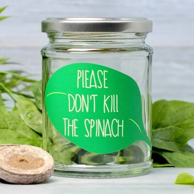 Don't Kill Me Spinach Jar Grow Kit