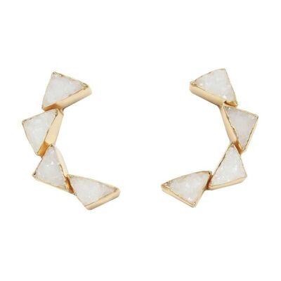 OKIYA WHITE EARRINGS