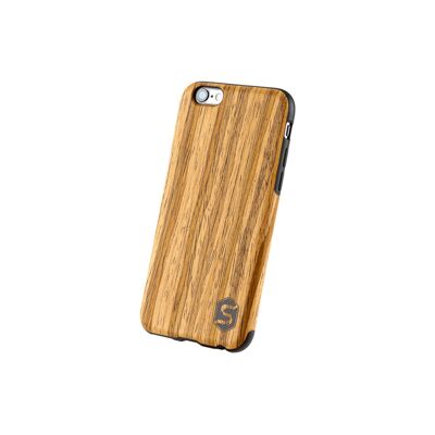 Maxi étui - Fabriqué à partir de bois de teck véritable (pour Apple, Samsung, Huawei) - Apple iPhone 6