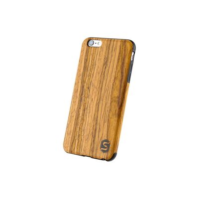 Maxi Hülle - Gefertigt aus dem Echtholz Teak (für Apple, Samsung, Huawei) - Apple iPhone 6+