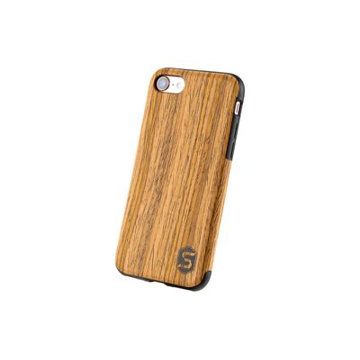 Maxi housse - Fabriqué à partir de bois de teck véritable (pour Apple, Samsung, Huawei) - Apple iPhone 7/8