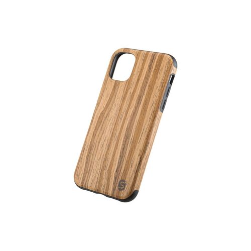 Maxi Hülle - Gefertigt aus dem Echtholz Teak (für Apple, Samsung, Huawei) - Apple iPhone 11