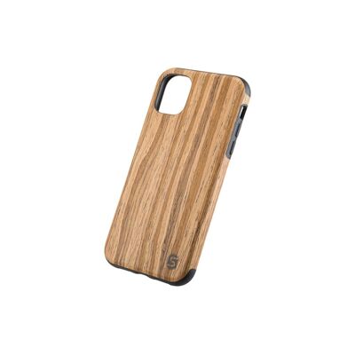 Maxi custodia - Realizzata in vero legno di teak (per Apple, Samsung, Huawei) - Apple iPhone 11