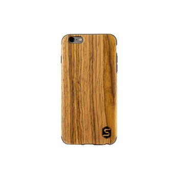 Maxi coque - Fabriquée en bois de teck véritable (pour Apple, Samsung, Huawei) - Samsung S8 Plus 5