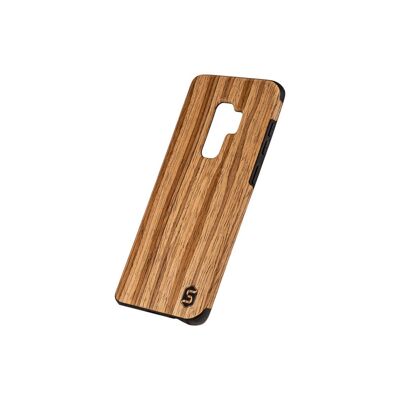 Maxi custodia - Realizzata in vero legno di teak (per Apple, Samsung, Huawei) - Samsung S9 Plus