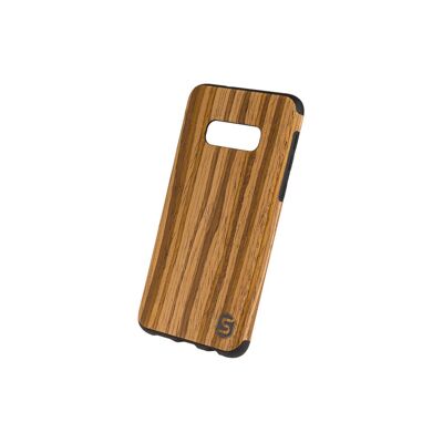 Maxi custodia - Realizzata in vero legno di teak (per Apple, Samsung, Huawei) - Samsung S10e
