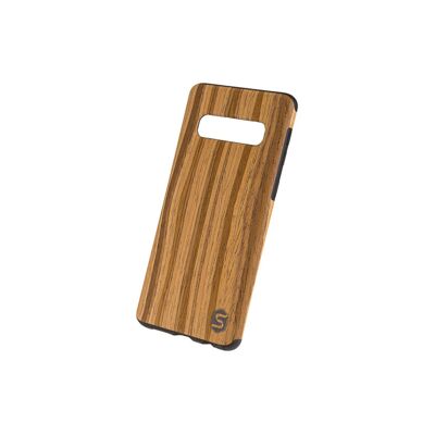 Maxi custodia - Realizzata in vero legno di teak (per Apple, Samsung, Huawei) - Samsung S10 Plus