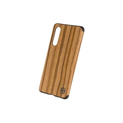 Maxi coque - En bois de teck véritable (pour Apple, Samsung, Huawei) - Huawei P30