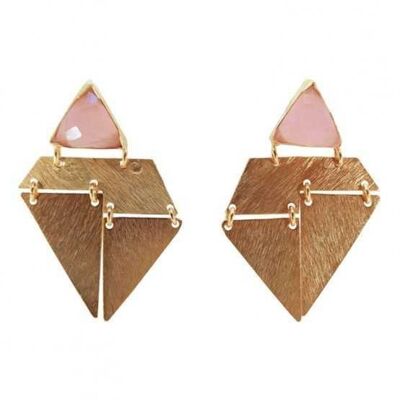 Pink Origami earrings