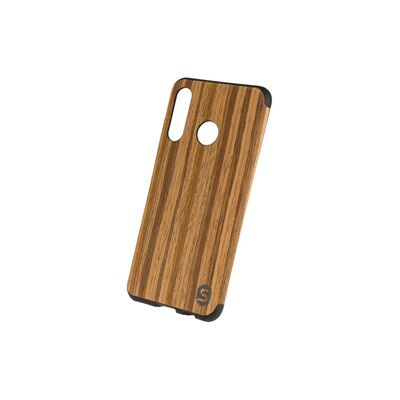 Maxi Hülle - Gefertigt aus dem Echtholz Teak (für Apple, Samsung, Huawei) - Huawei P30 Lite