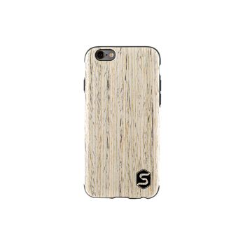 Maxi étui - Fait de bois véritable Noyer blanc (pour Apple, Samsung) - Apple iPhone 11 2