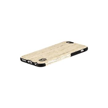 Maxi étui - Fait de bois véritable Noyer blanc (pour Apple, Samsung) - Apple iPhone 11 3