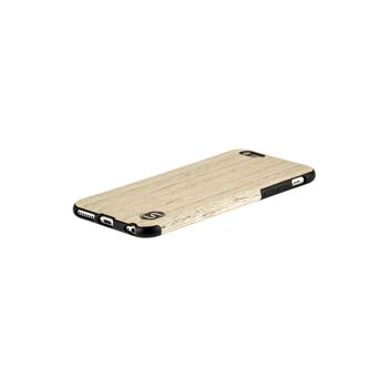 Maxi étui - Fait de bois véritable Noyer blanc (pour Apple, Samsung) - Apple iPhone 11 6
