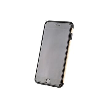 Maxi étui - Fait de bois véritable Noyer blanc (pour Apple, Samsung) - Apple iPhone 11 7