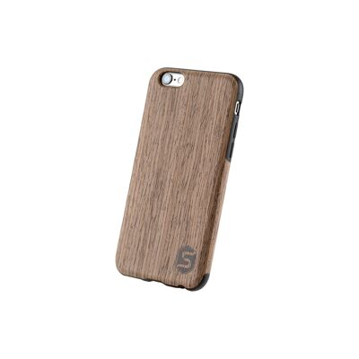 Maxi case - hecho de madera real Black Walnut (para Apple, Samsung, Huawei) - Apple iPhone 6