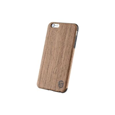 Maxi custodia - Realizzata in vero legno Black Walnut (per Apple, Samsung, Huawei) - Apple iPhone 6+