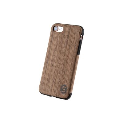 Maxi case - Hecho de madera real Black Walnut (para Apple, Samsung, Huawei) - Apple iPhone 7/8