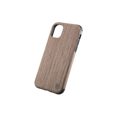 Maxi custodia - realizzata in vero legno Black Walnut (per Apple, Samsung, Huawei) - Apple iPhone 11