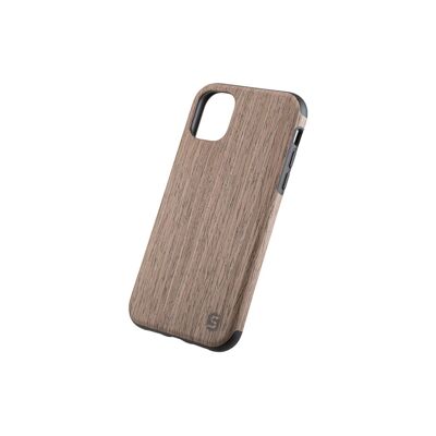Maxi case - hecho de madera real Black Walnut (para Apple, Samsung, Huawei) - Apple iPhone 11